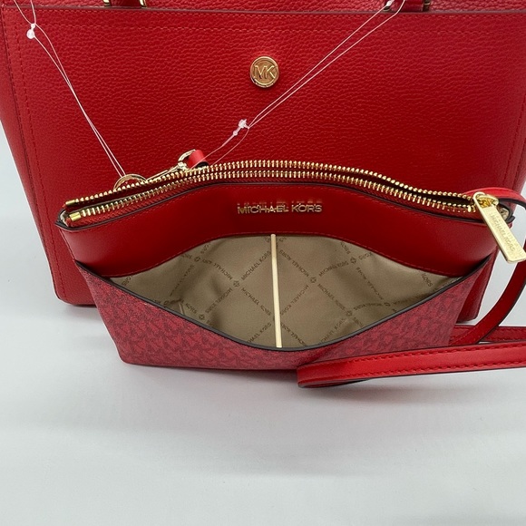 Michael Kors Large Maude Large 3 in 1 Tote Bag Flame - Picture 5 of 16